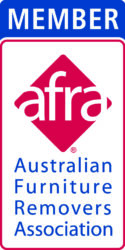 We are AFRA (Australian Furniture Removers Association) members