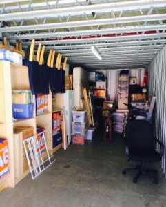 The customer was surprised how we fitted everything into her storage facility – with room to spare!