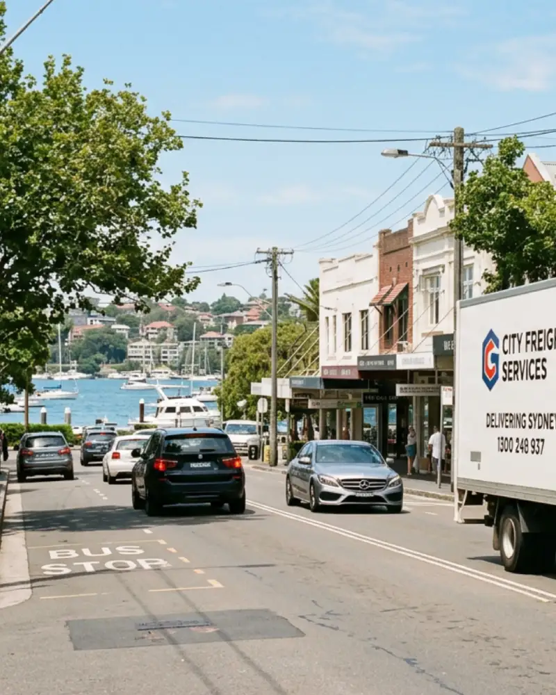 Man And His Van removalist truck completing a furniture move in Double Bay Sydney