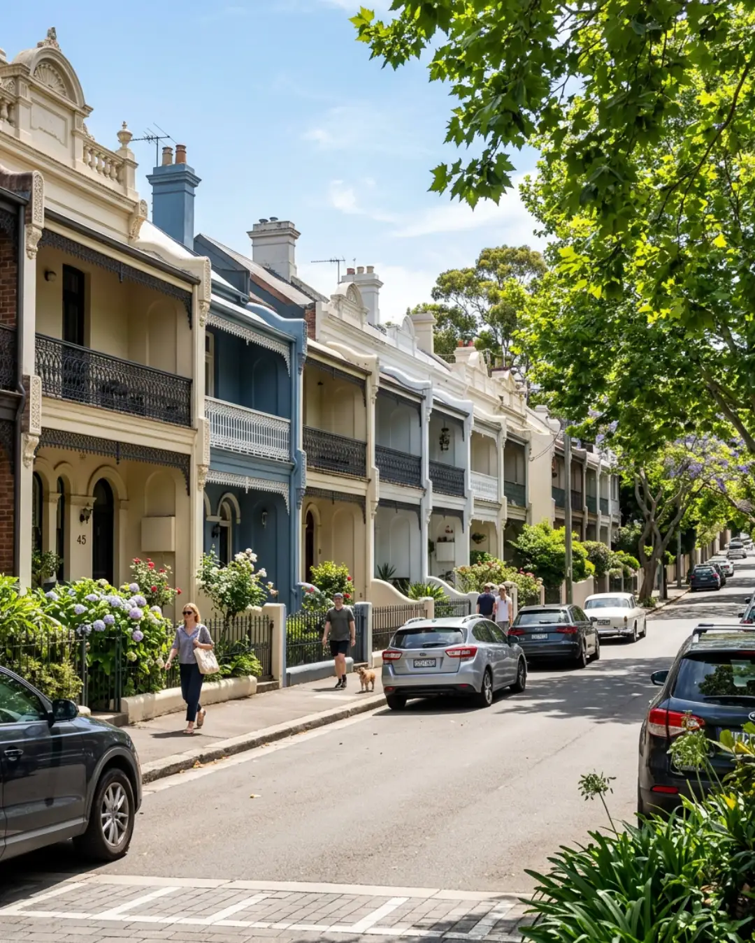 Removalists carrying furniture from a Woollahra family home